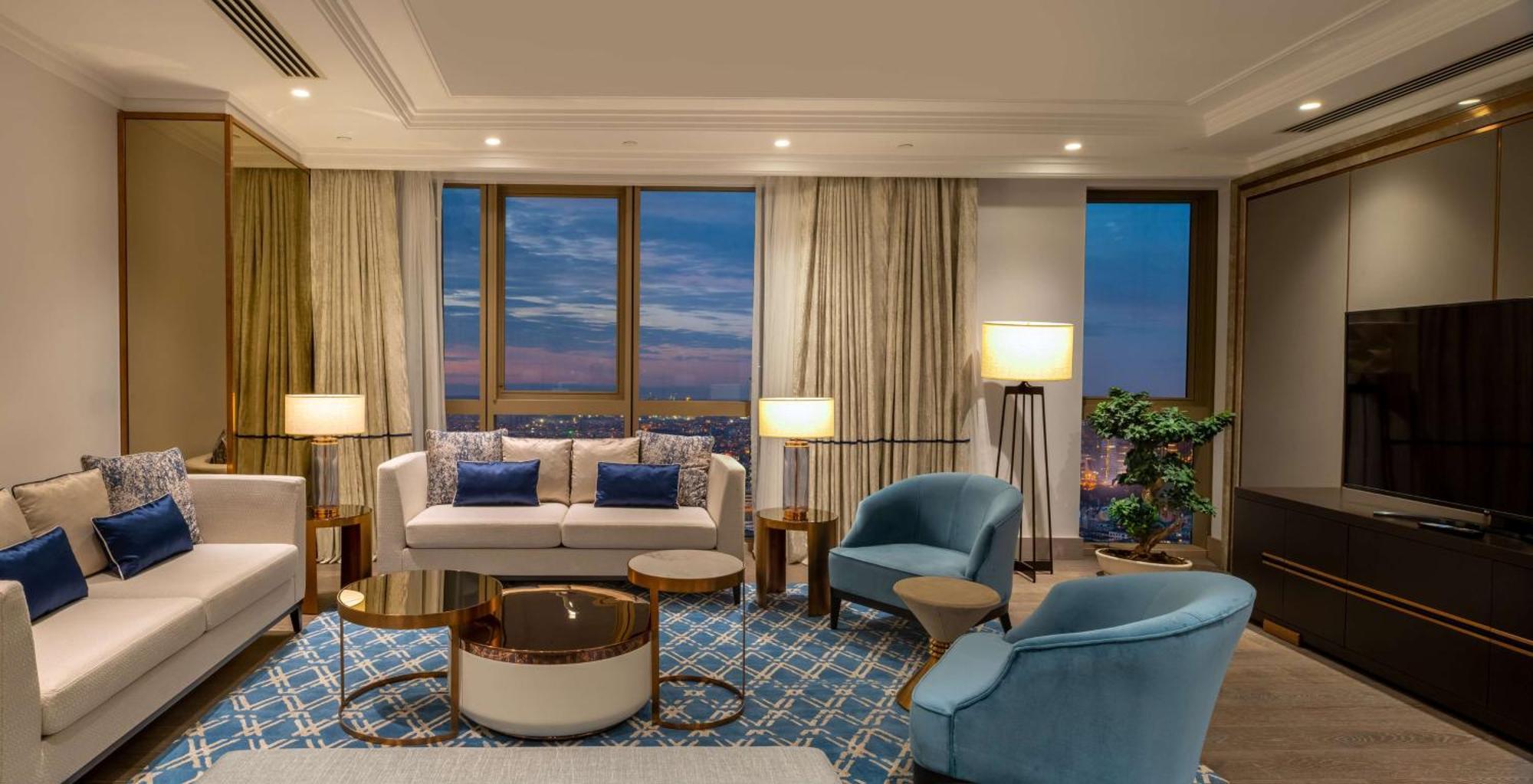Hilton Mall Of Estambul Exterior foto A living room at the hotel